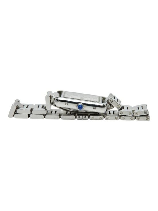 Cartier Tank Solo SM Watch White Silver Stainless Steel